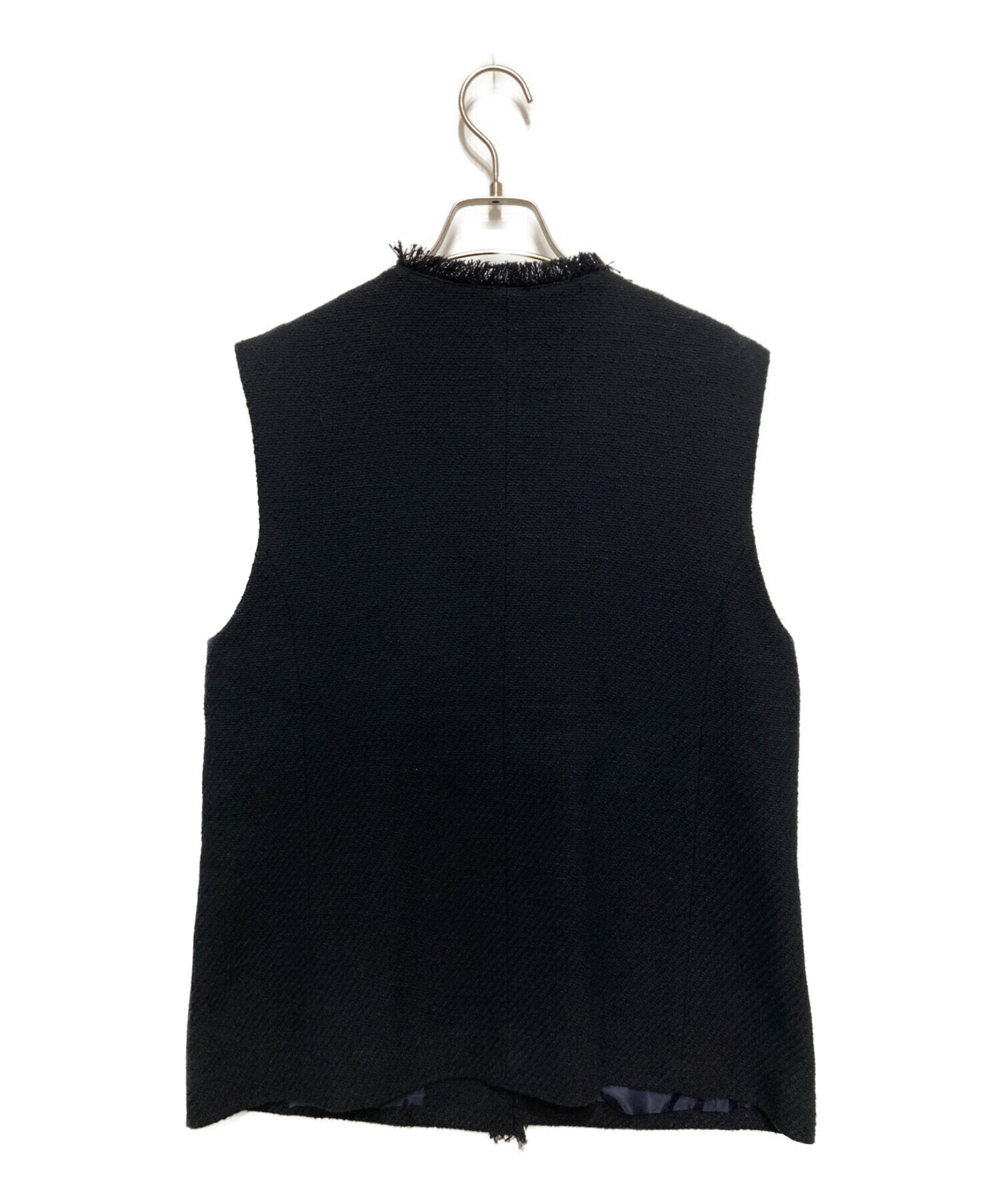 極美品UNITED ARROWS グリーンレーベル　ツイードフリンジベストジレ 中古・古着通販】green label relaxing (グリーンレーベルリラクシング