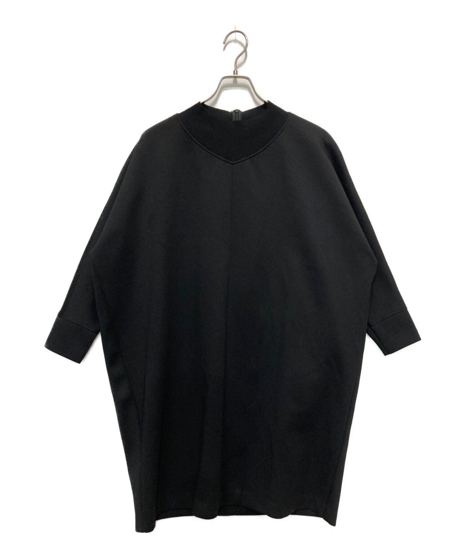 美品 アドーア ADORE コンフォートボンディングロングトップス ゆったり 中古・古着通販】ADORE (アドーア) コンフォートボンディング ブラック
