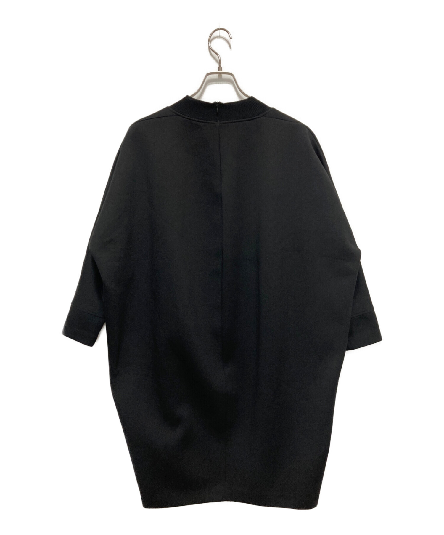 美品 アドーア ADORE コンフォートボンディングロングトップス ゆったり 中古・古着通販】ADORE (アドーア) コンフォートボンディング ブラック