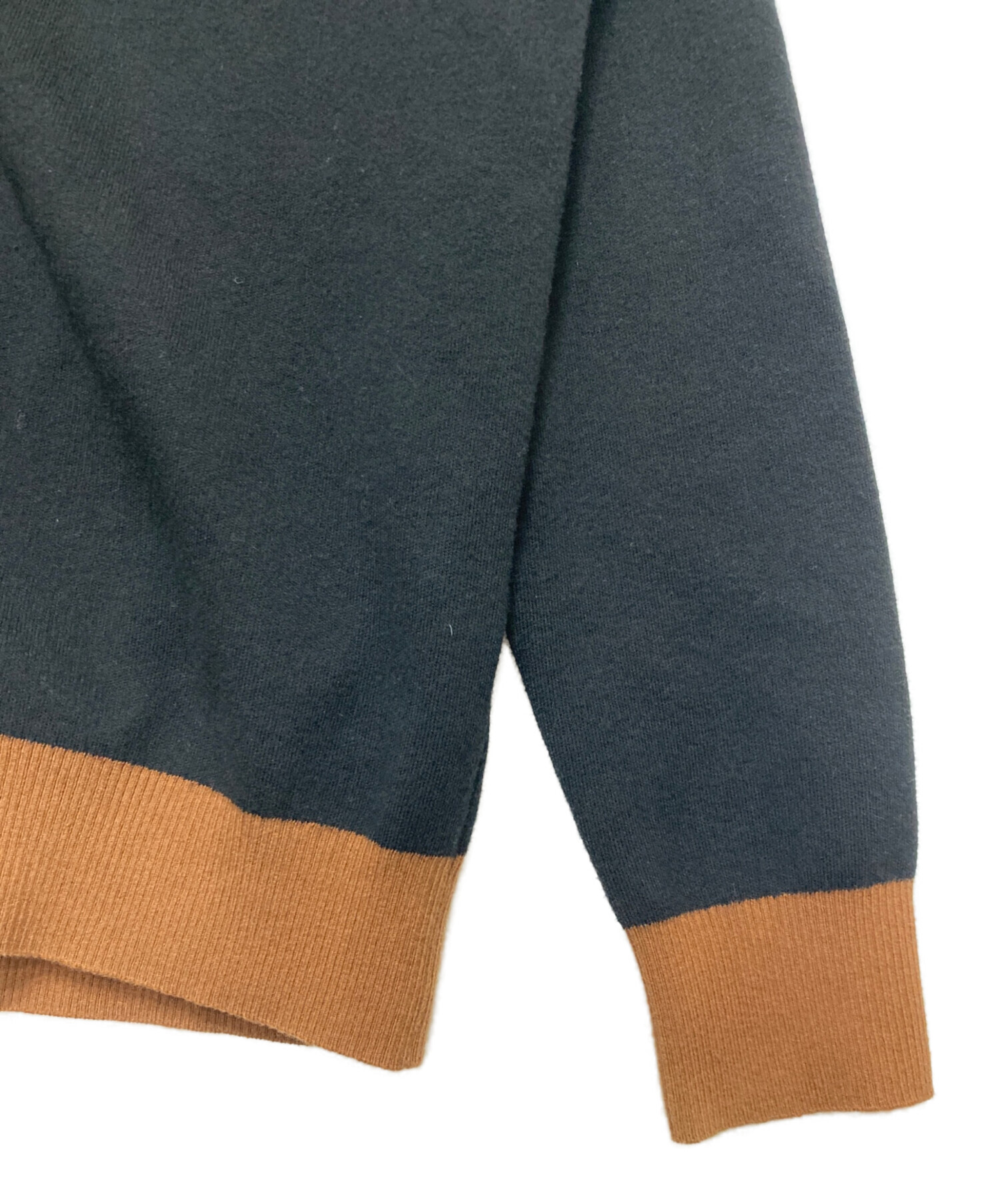中古・古着通販】CABAN (キャバン) コットンカシミヤ バイカラーV