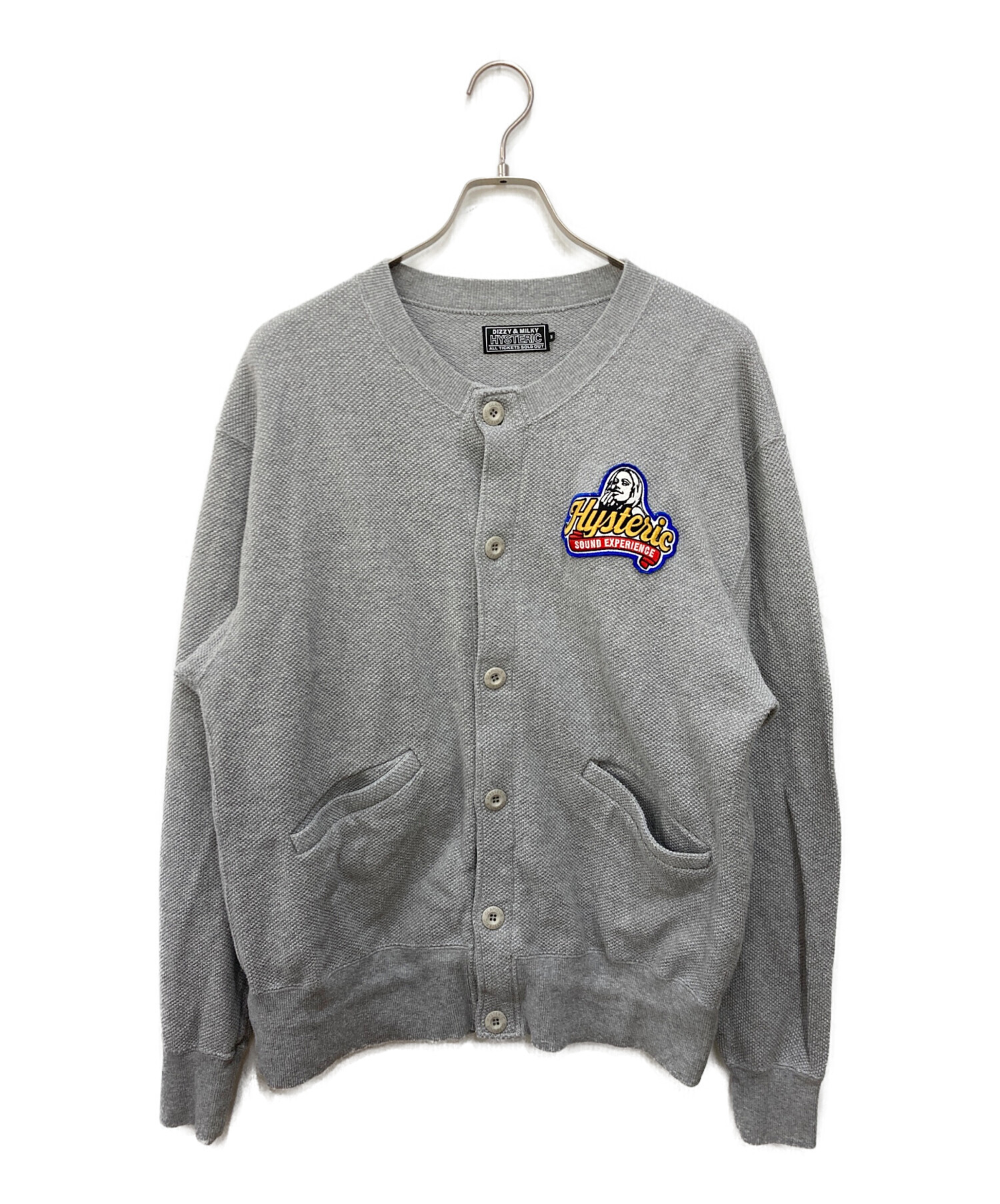 HYSTERIC GLAMOUR グレー カーディガン Mサイズ 中古・古着通販】Hysteric Glamour (ヒステリックグラマー) HAVE FUN