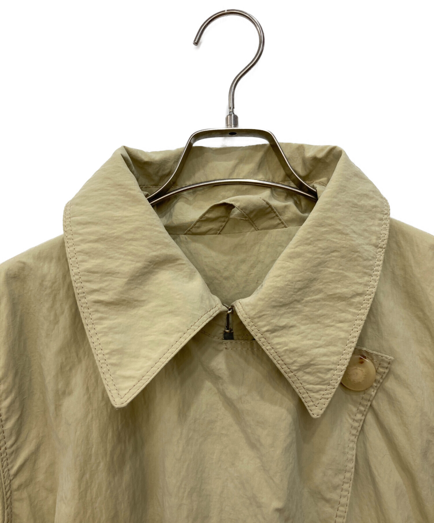 【新品未使用】MaxMara レインコート　ベージュ 中古・古着通販】MaxMara rain wear (マックスマーラ レイン ウェア