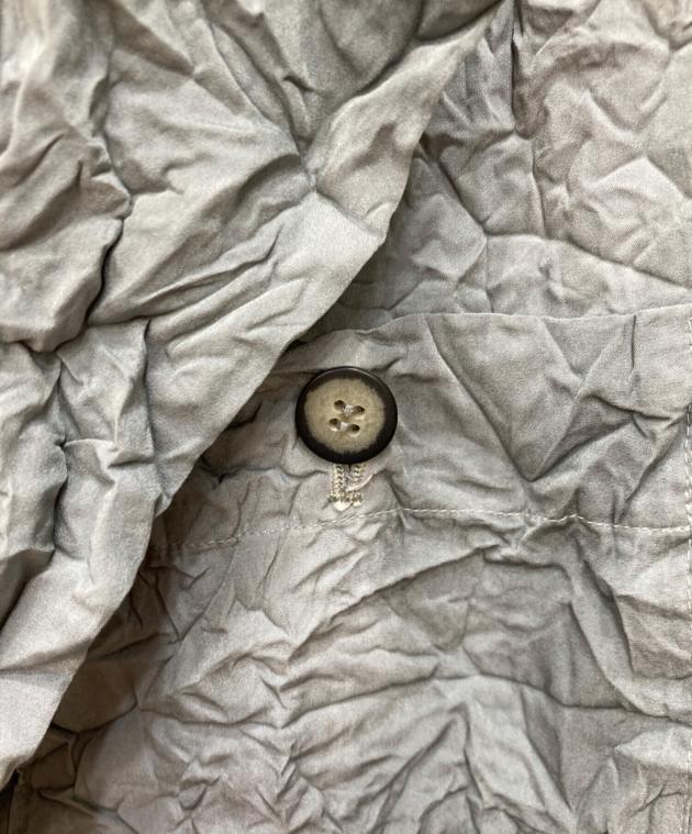 【イッセイミヤケ】グレー　ジャケット　シワ加工 おしゃれ 中古・古着通販】ISSEY MIYAKE (イッセイミヤケ) シワ加工テーラード