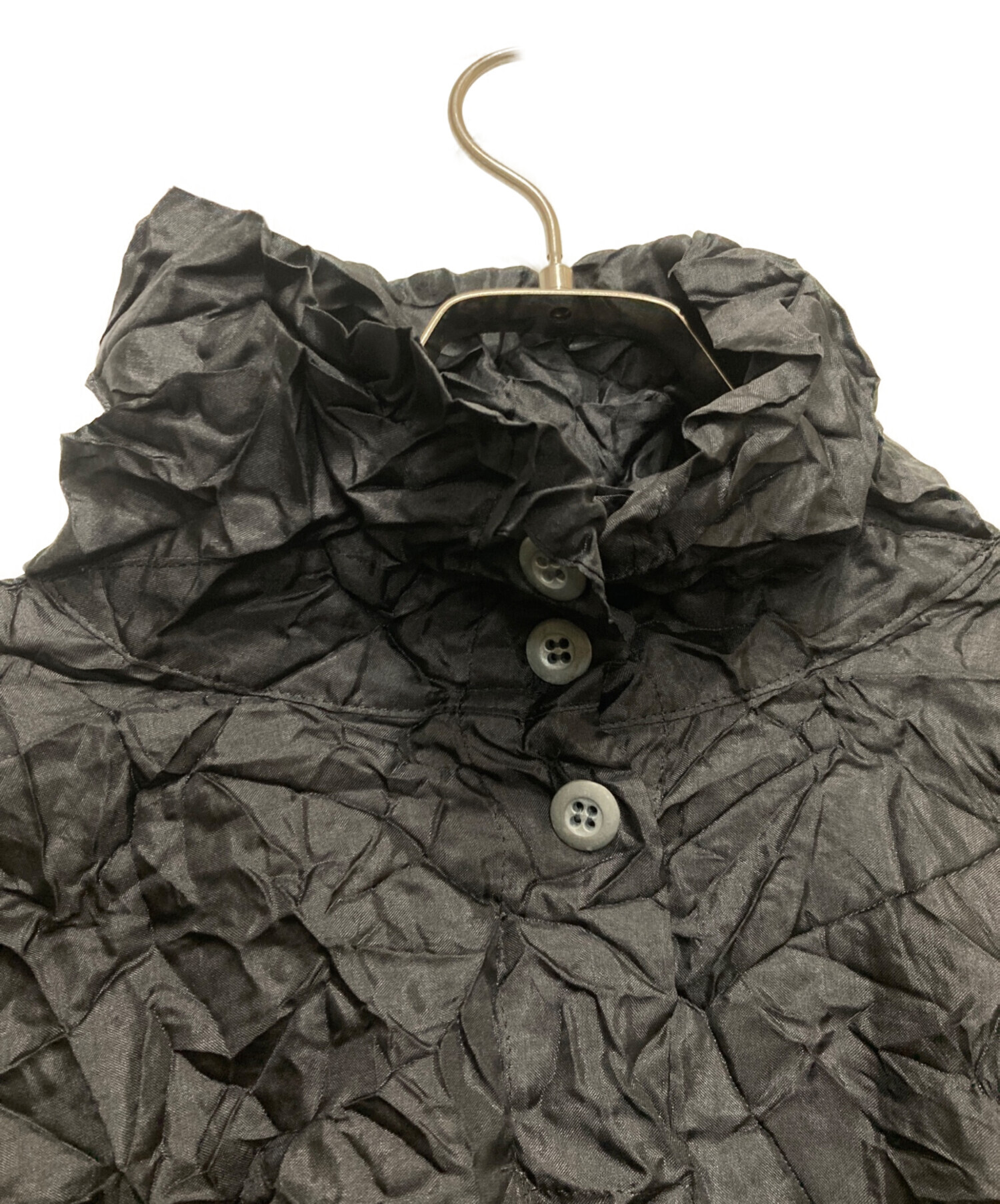 中古・古着通販】ISSEY MIYAKE (イッセイミヤケ) ハイネックシワ加工