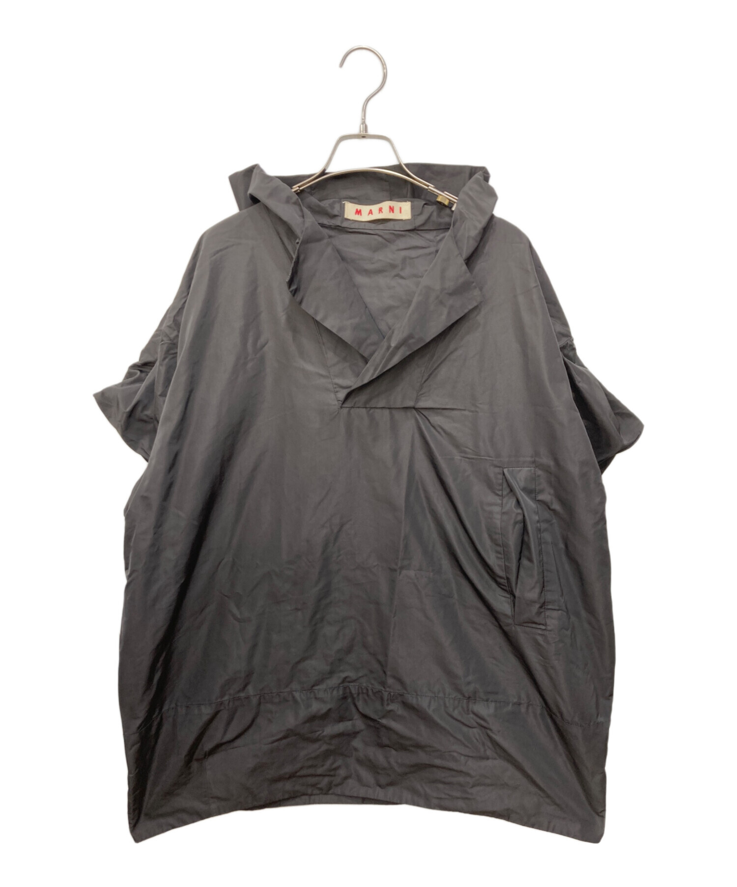 中古・古着通販】MARNI (マルニ) 半袖フーディープルオーバー ブラック
