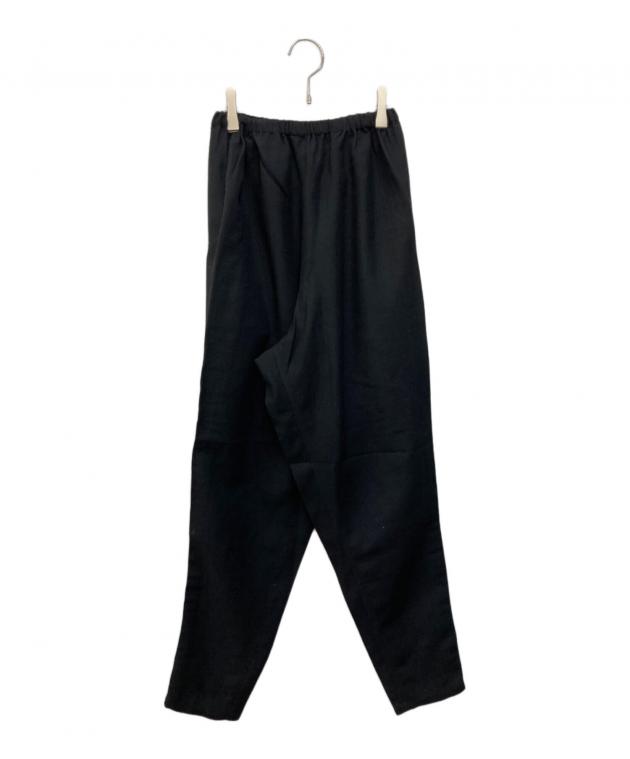 ヨウジヤマモト Yohji Yamamoto ブラックウール パンツ 中古・古着通販】YOHJI YAMAMOTO (ヨウジヤマモト) イージーウール