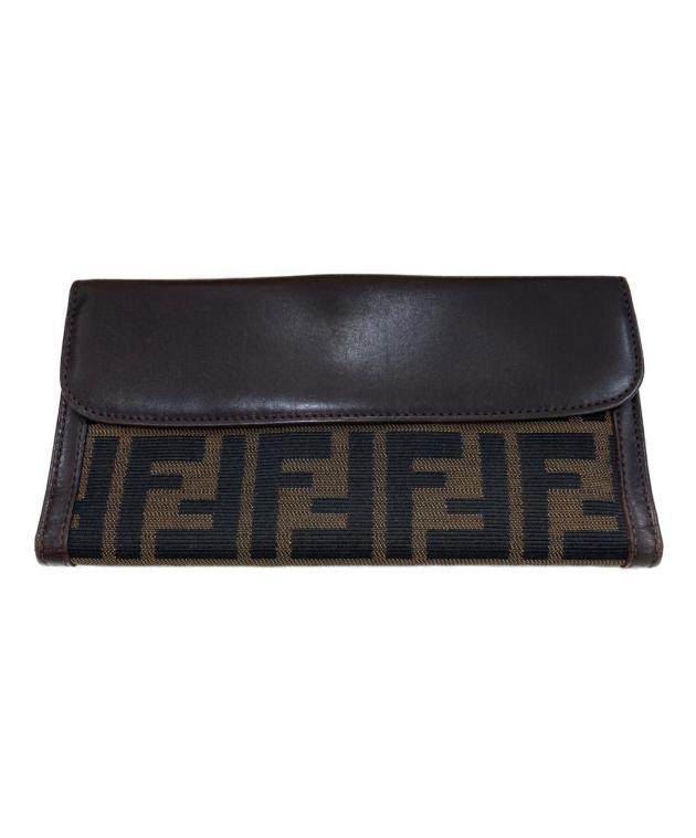 中古・古着通販】FENDI (フェンディ) ズッカ柄財布 ブラウン｜ブランド