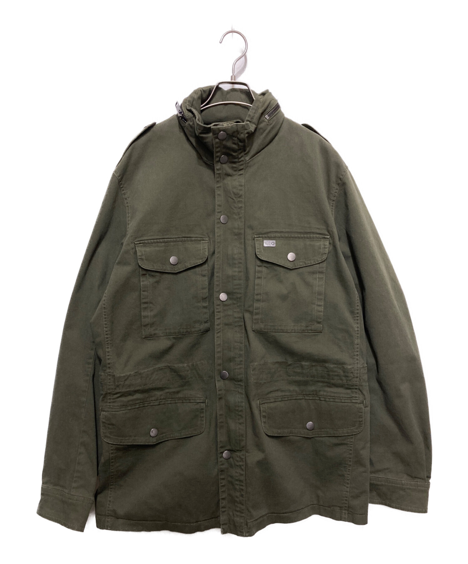 DIESEL ミリタリージャケット オリーブグリーン 中古・古着通販】DIESEL (ディーゼル) ミリタリージャケット グリーン