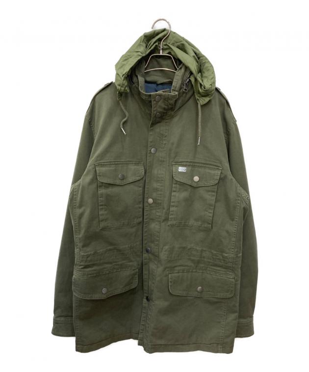 DIESEL ミリタリージャケット オリーブグリーン 中古・古着通販】DIESEL (ディーゼル) ミリタリージャケット グリーン