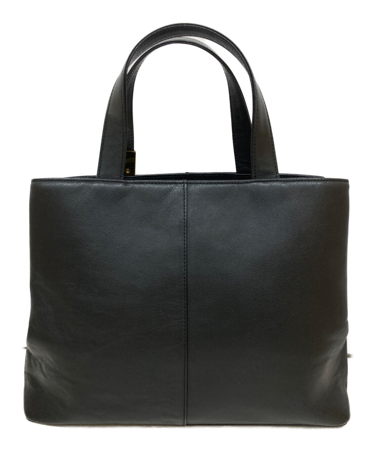 バーバリー 黒トートバッグ（中古品） 中古・古着通販】BURBERRY (バーバリー) 裏ノヴァチェックレザートート