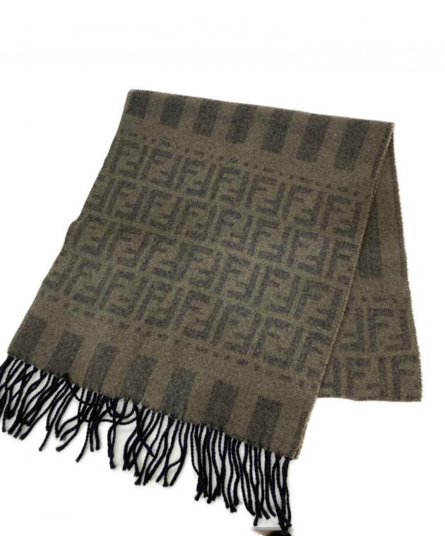 中古・古着通販】FENDI (フェンディ) ズッカ柄マフラー ブラウン