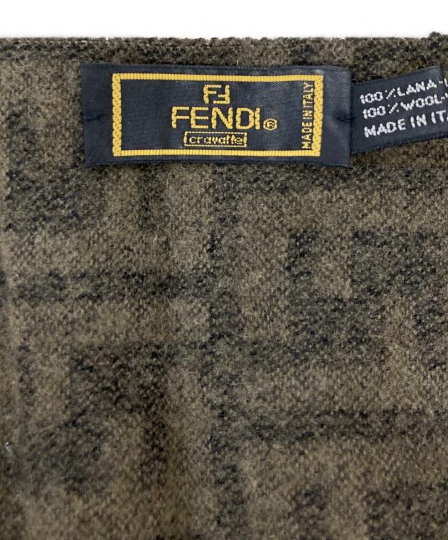 中古・古着通販】FENDI (フェンディ) ズッカ柄マフラー ブラウン