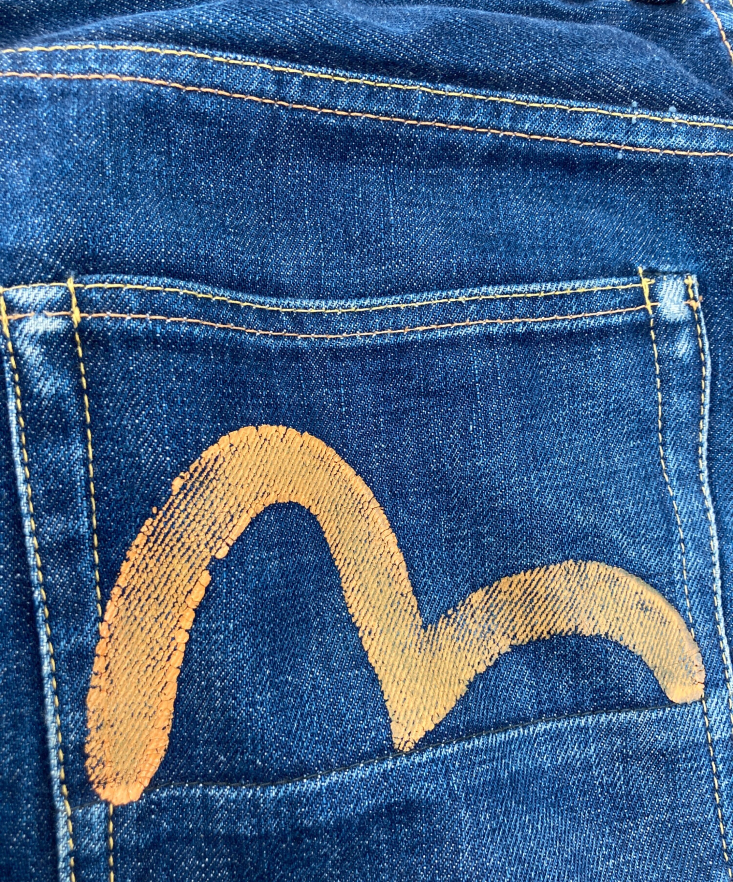 中古・古着通販】EVISU (エヴィス) カモメペイントデニムパンツ