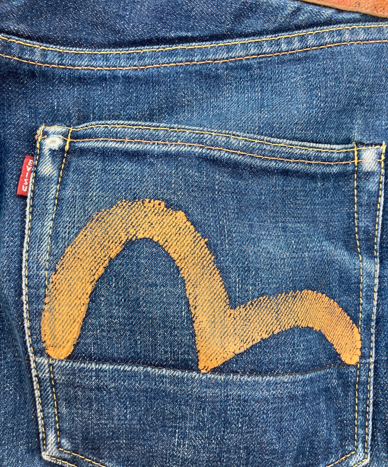 中古・古着通販】EVISU (エヴィス) カモメペイントデニムパンツ