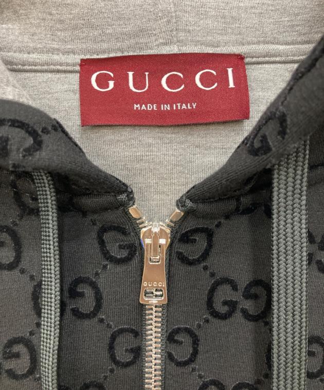 中古・古着通販】GUCCI (グッチ) GGプリント ジャージー ジップ