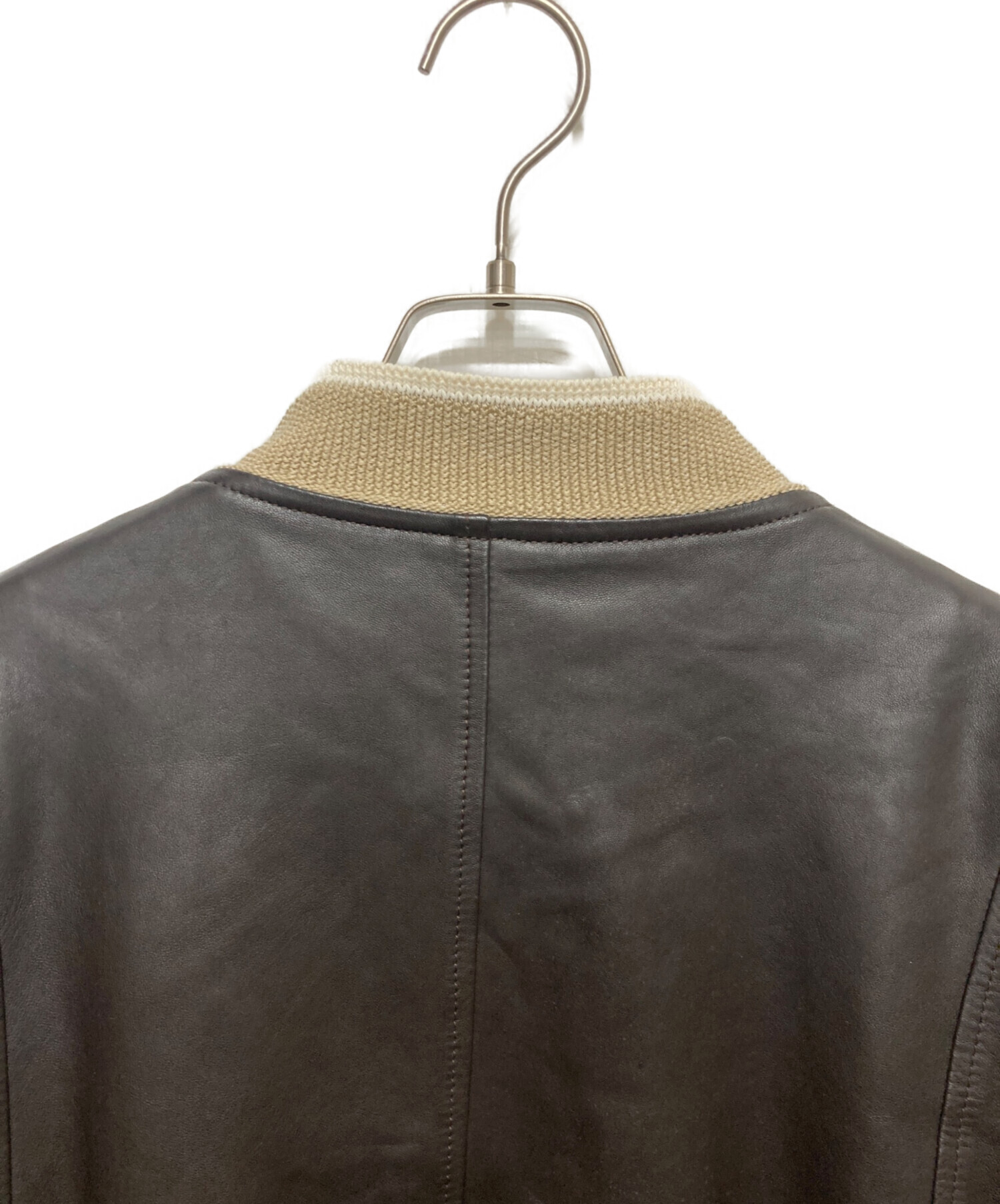中古・古着通販】DELAN (デラン) シープレザージャケット ブラウン
