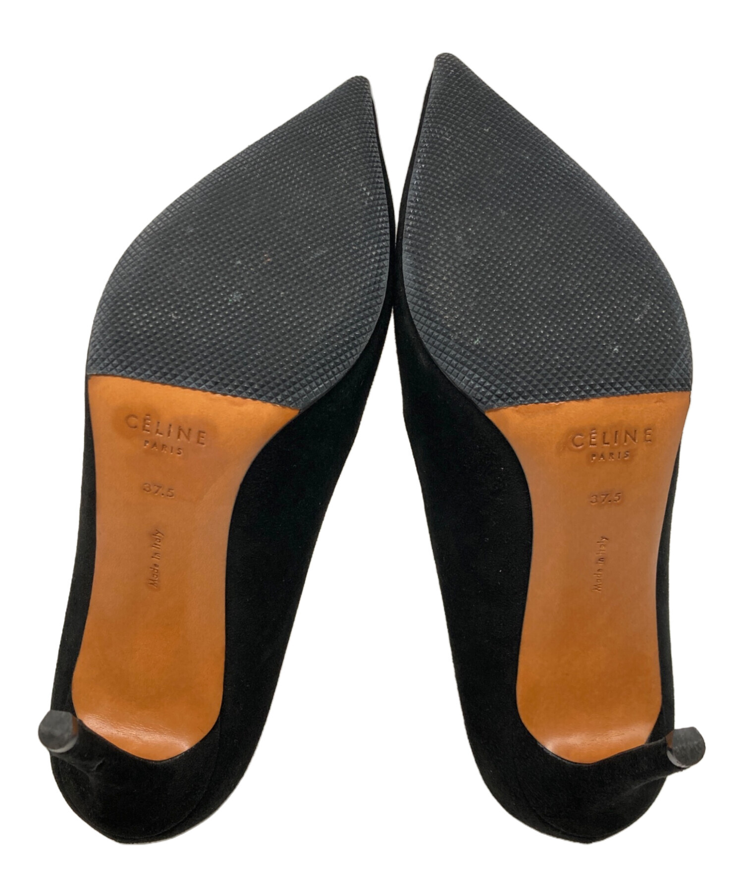 中古・古着通販】CELINE (セリーヌ) スウェードパンプス ネイビー