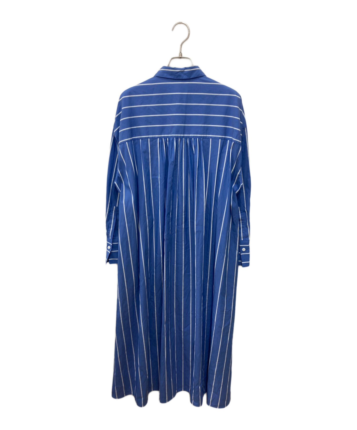アナイ　ストライプ柄 半袖シャツワンピース 36 中古・古着通販】ANAYI (アナイ) SOMELOS ストライプシャツワンピース