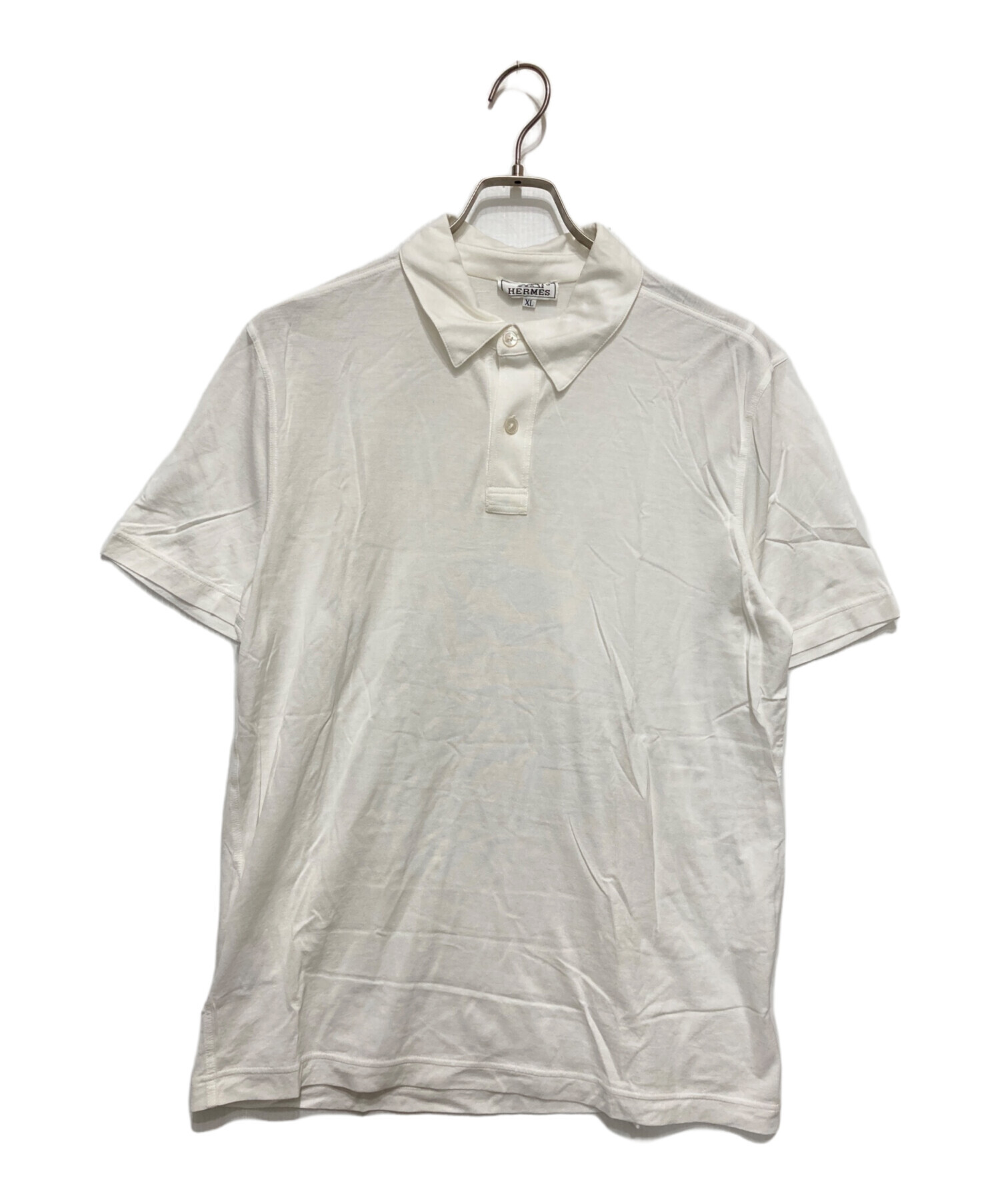 中古・古着通販】HERMES (エルメス) ポロシャツ ホワイト サイズ:XL