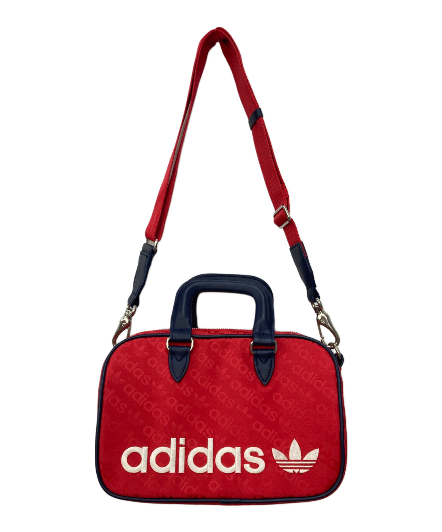 【希少レア‼️】adidasバッグ 中古・古着通販】adidas (アディダス) モノグラムラウンドバッグ