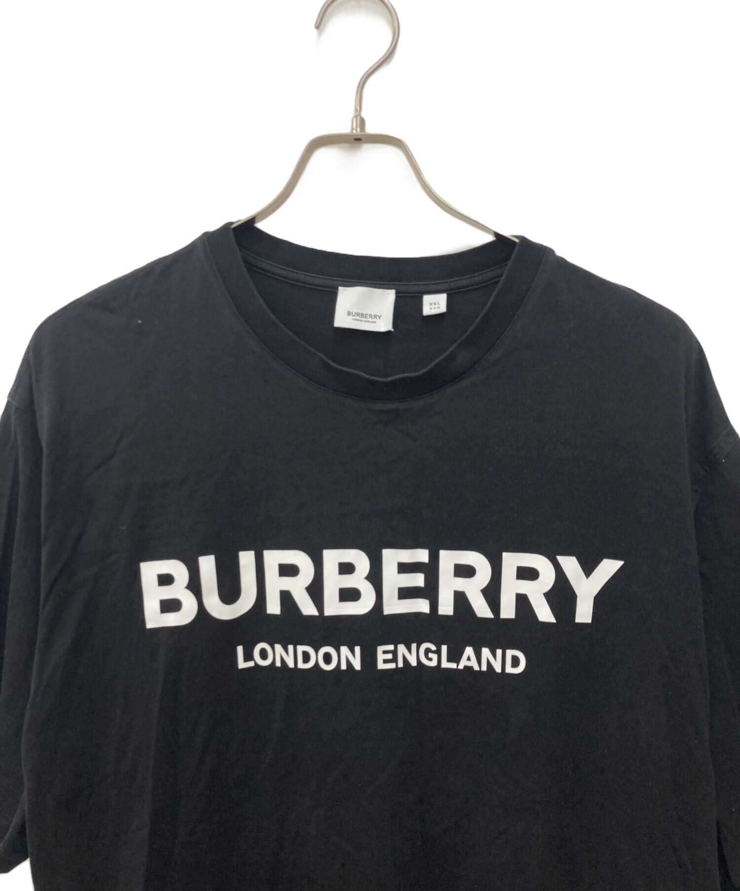 中古・古着通販】BURBERRY (バーバリー) ロゴプリントtシャツ ブラック