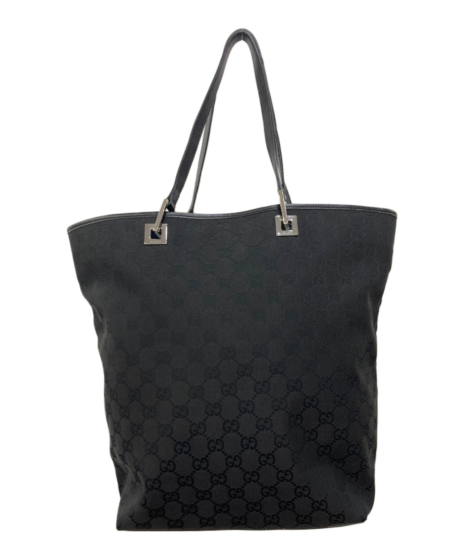 中古・古着通販】GUCCI (グッチ) CGキャンバストートバッグ ブラック