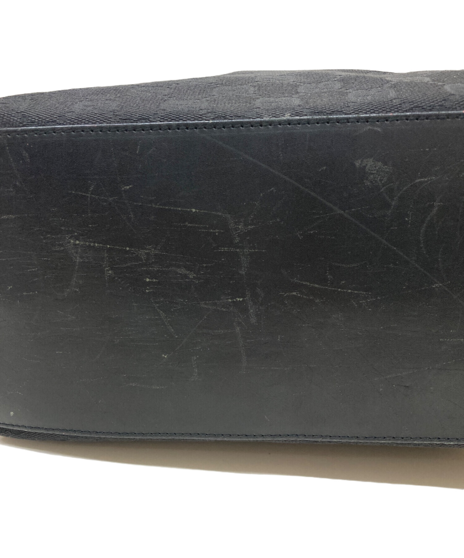中古・古着通販】GUCCI (グッチ) CGキャンバストートバッグ ブラック