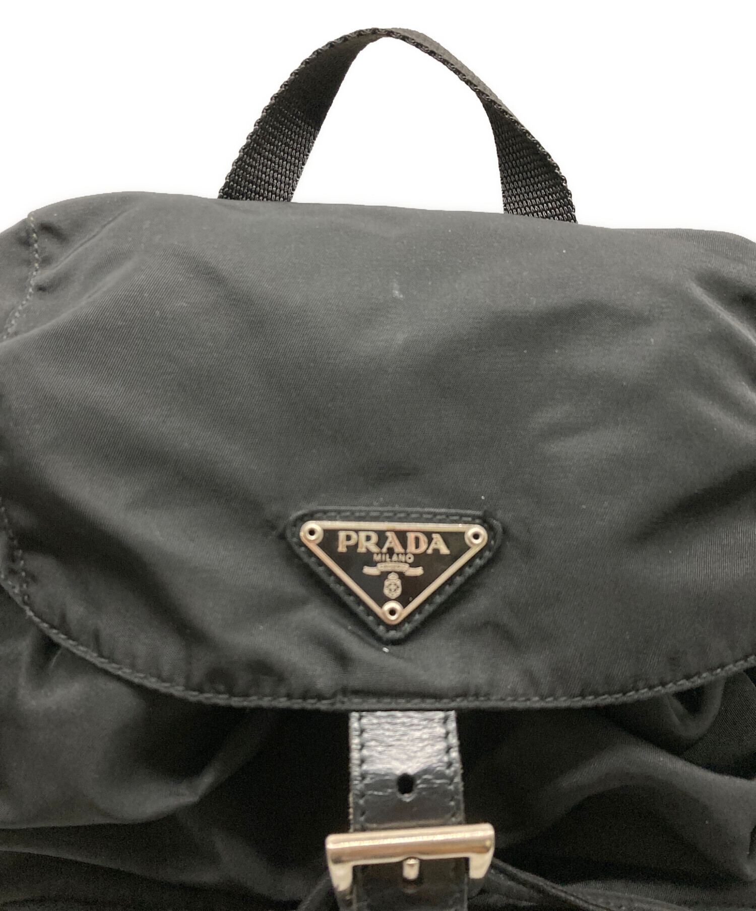 中古・古着通販】PRADA (プラダ) ナイロンリュック ブラック｜ブランド