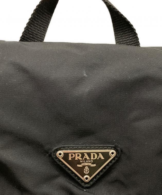 中古・古着通販】PRADA (プラダ) ナイロンリュック ブラック｜ブランド