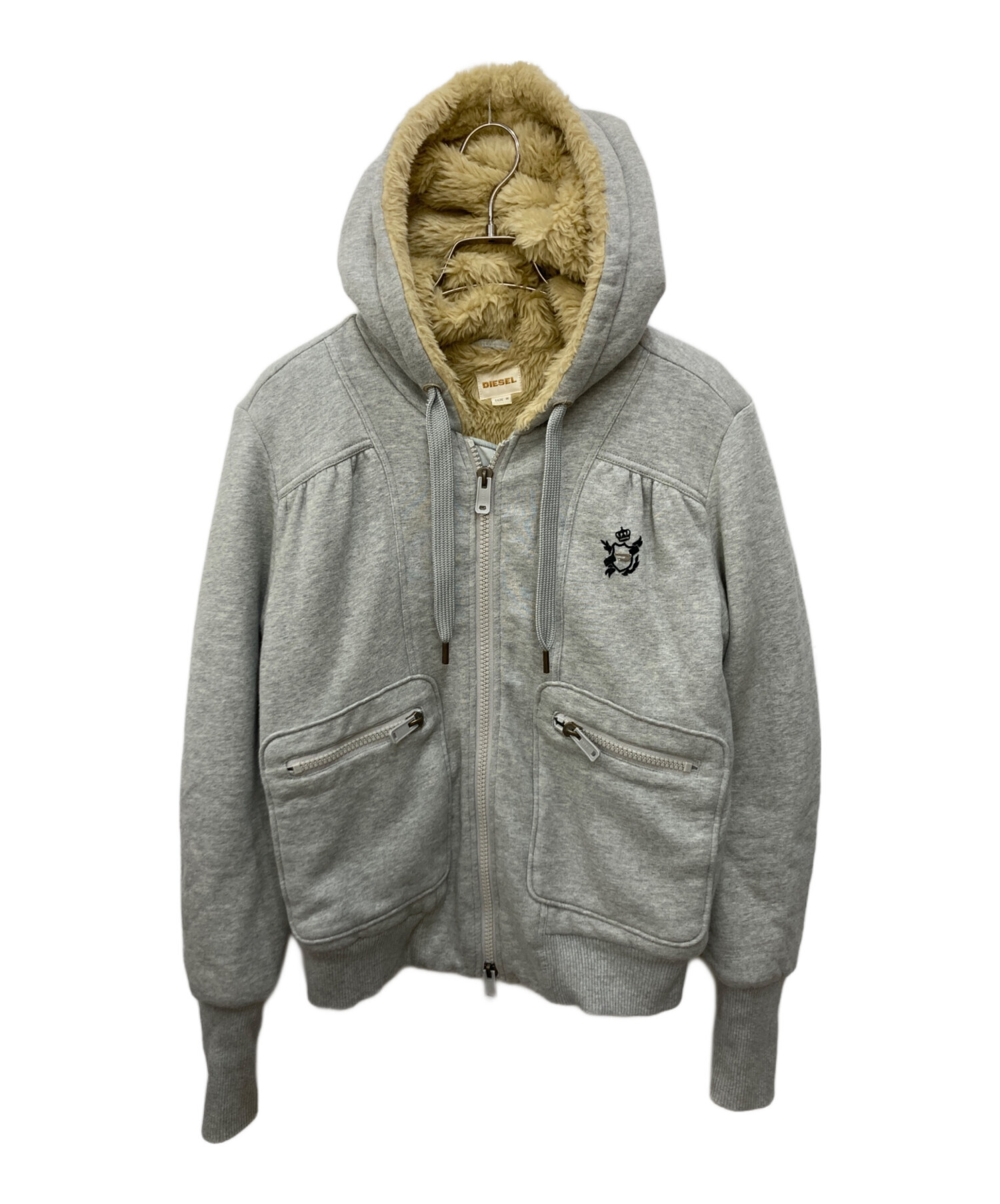 中古・古着通販】DIESEL (ディーゼル) 裏ボアフーデットジャケット 