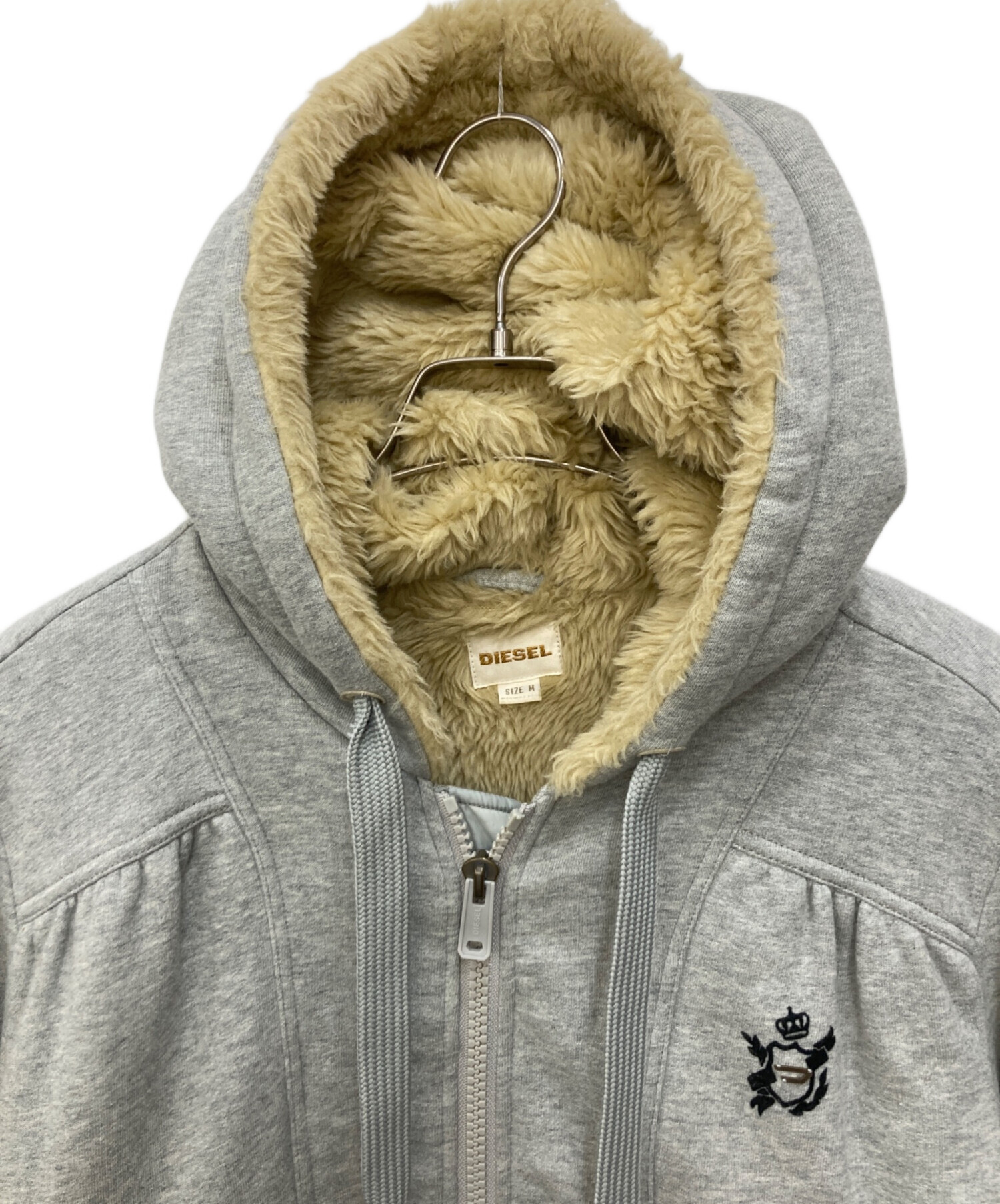 中古・古着通販】DIESEL (ディーゼル) 裏ボアフーデットジャケット 