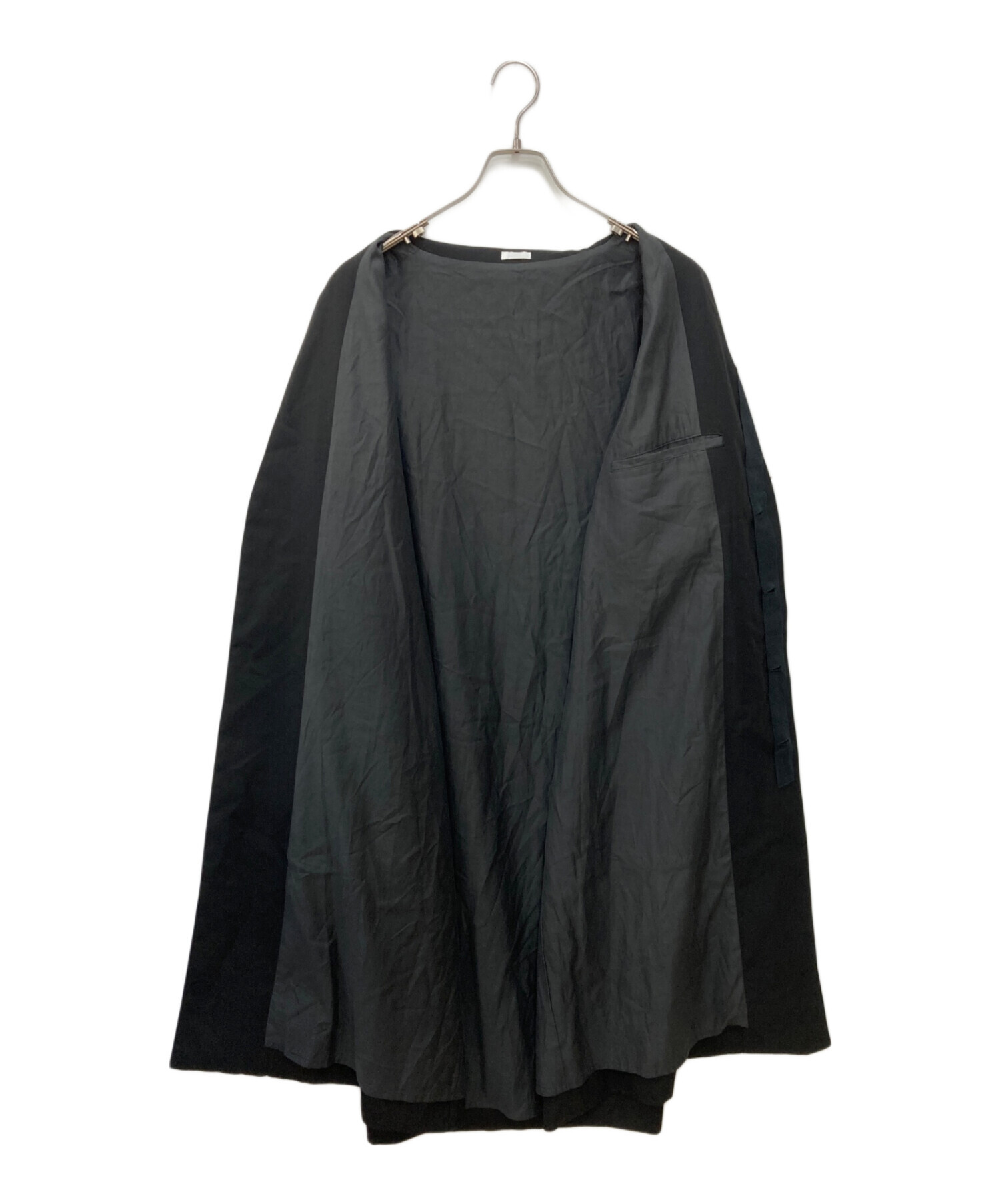 中古・古着通販】SEEALL (シーオール) ノーカラーウールコート