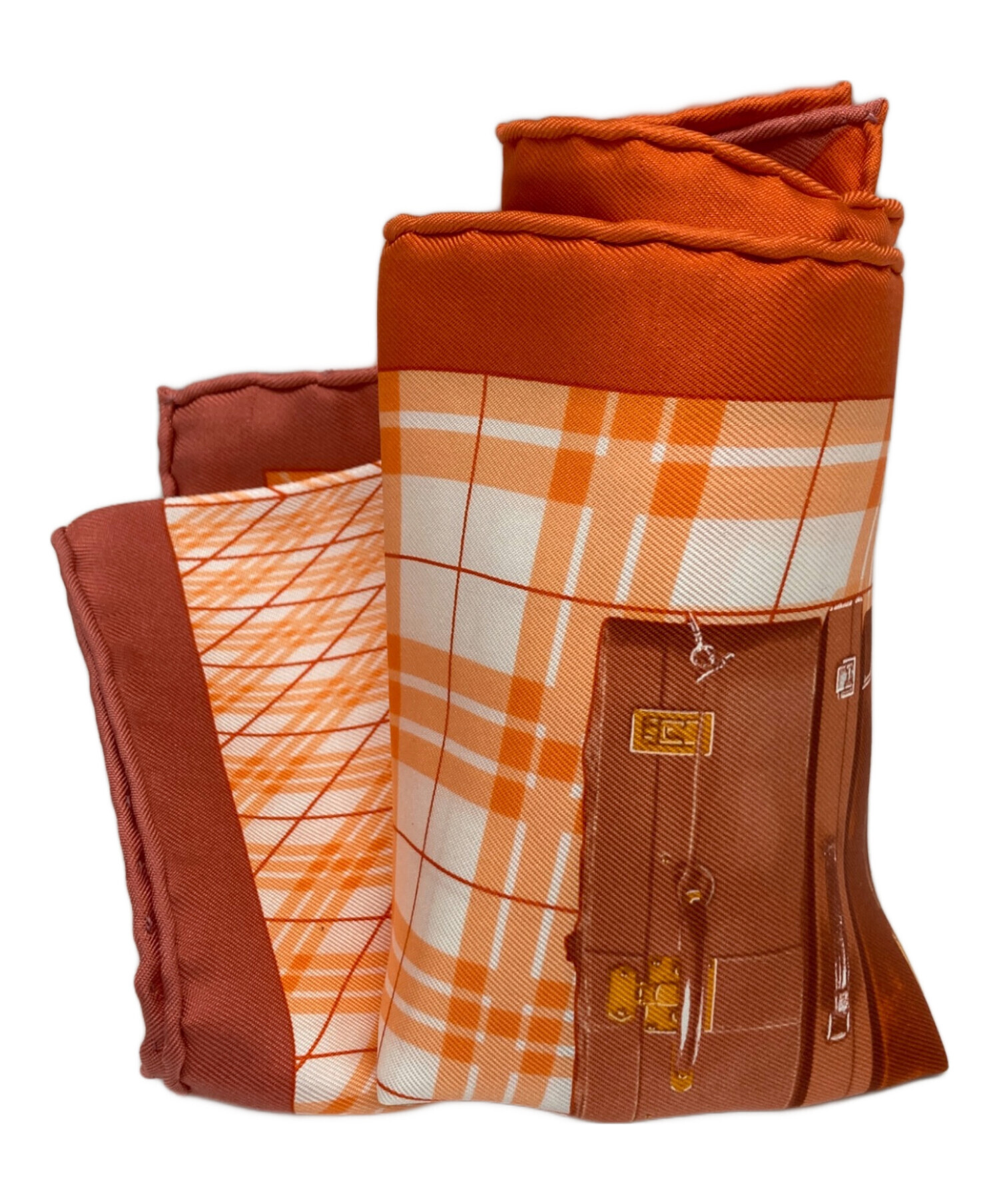 HERMES - HERMES エルメス ライダース 36(XS位) オレンジ 【古着】【中古】 中古・古着通販】HERMES (エルメス) 旅するエルメス オレンジ サイズ