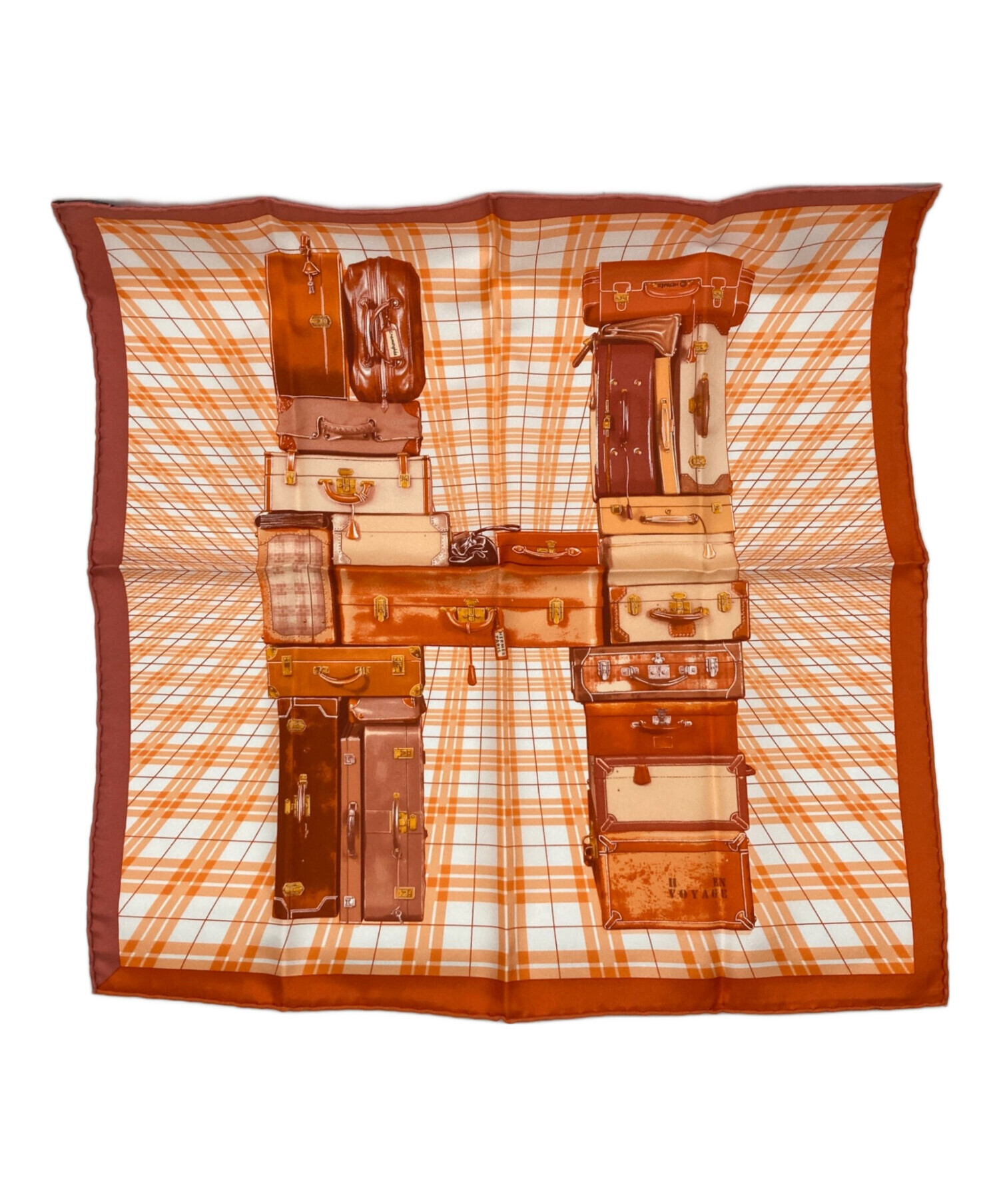 HERMES - HERMES エルメス ライダース 36(XS位) オレンジ 【古着】【中古】 中古・古着通販】HERMES (エルメス) 旅するエルメス オレンジ サイズ