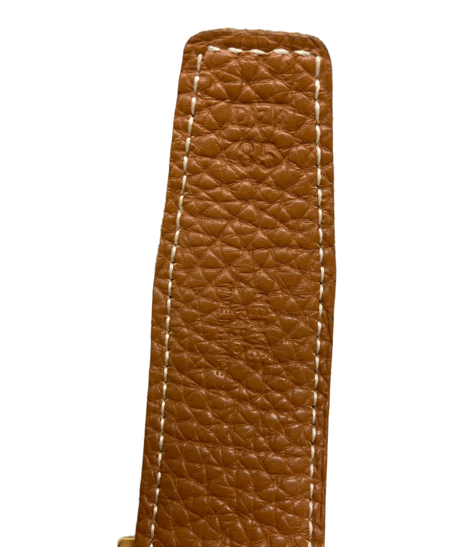 中古・古着通販】HERMES (エルメス) レザーベルト ブラック サイズ