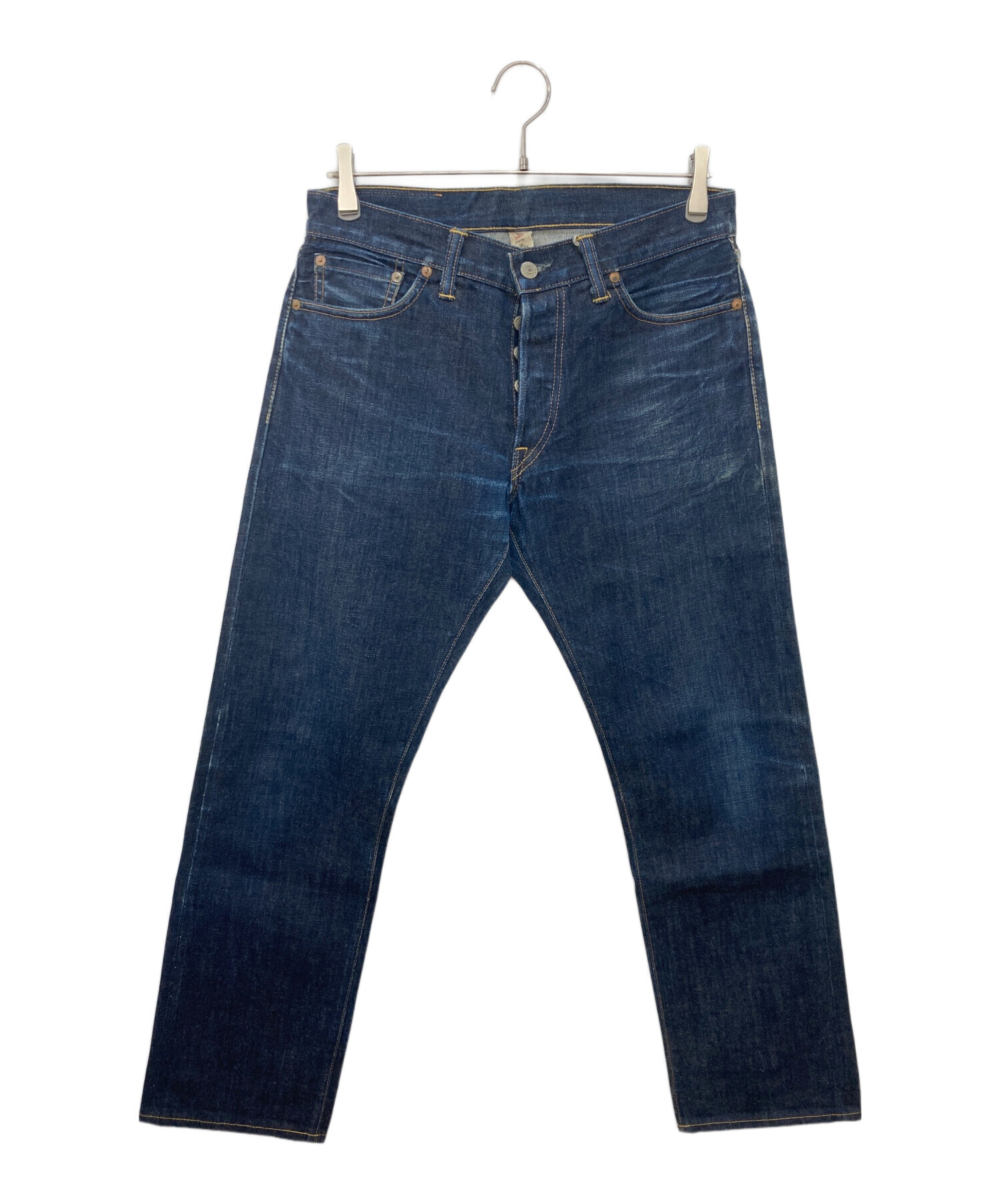 RRL ストレートデニムパンツ インディゴ 中古 中古・古着通販】RRL (ダブルアールエル) メダリオンステッチ