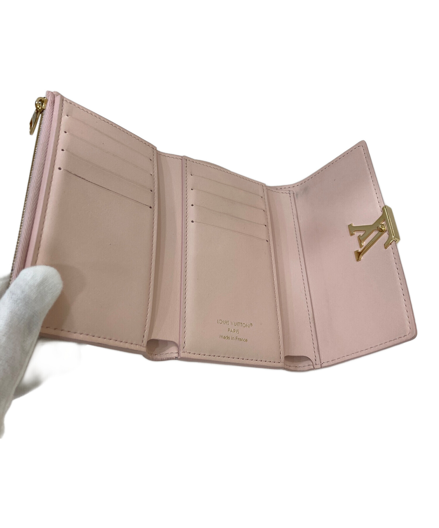 中古・古着通販】LOUIS VUITTON (ルイ ヴィトン) 3つ折り財布 ピンク