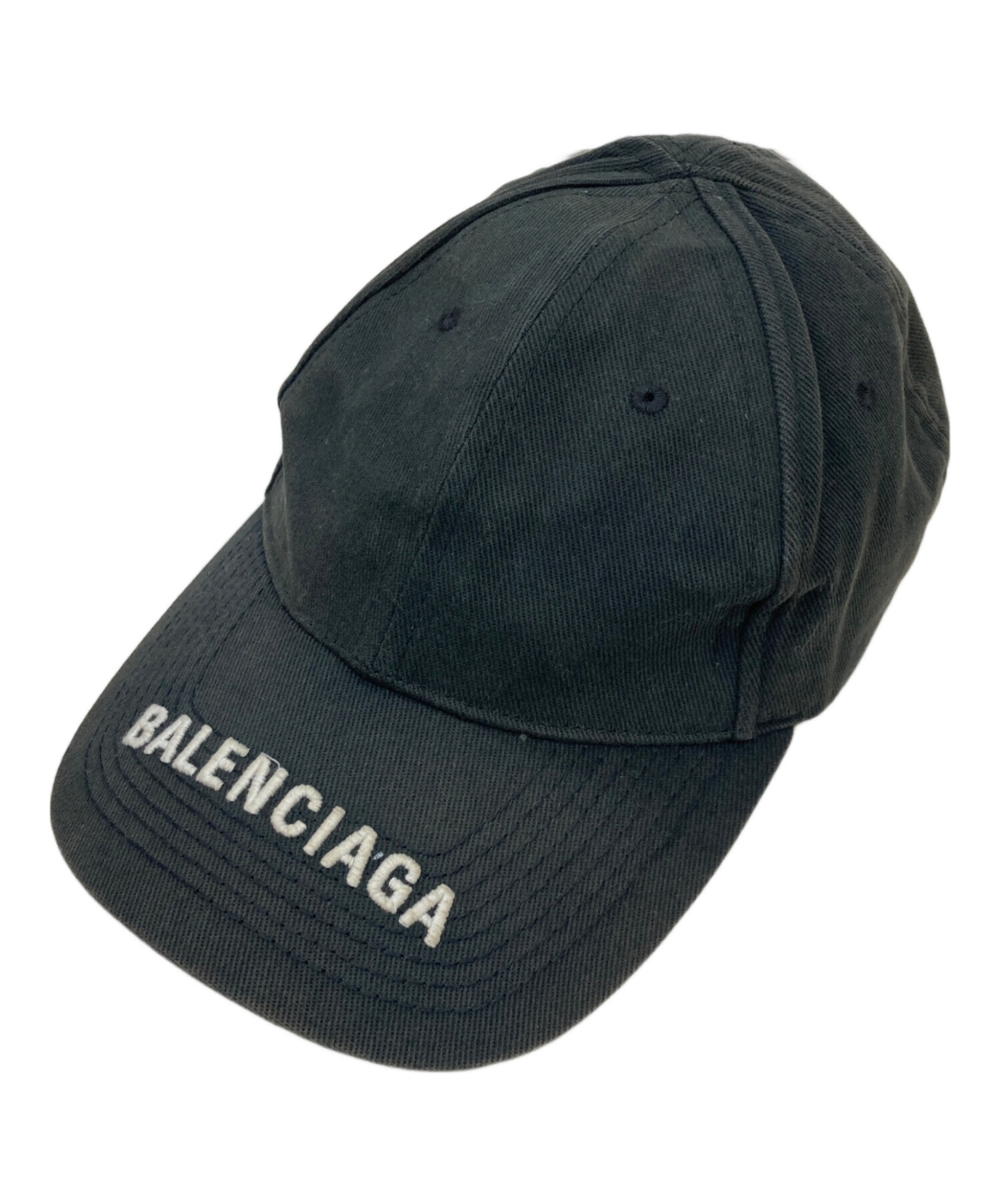 新品 BALENCIAGA GYM WEAR ロゴ刺繍 キャップ ブラック L 新品 BALENCIAGA GYM WEAR ロゴ刺繍 キャップ ブラック L 中古・古着