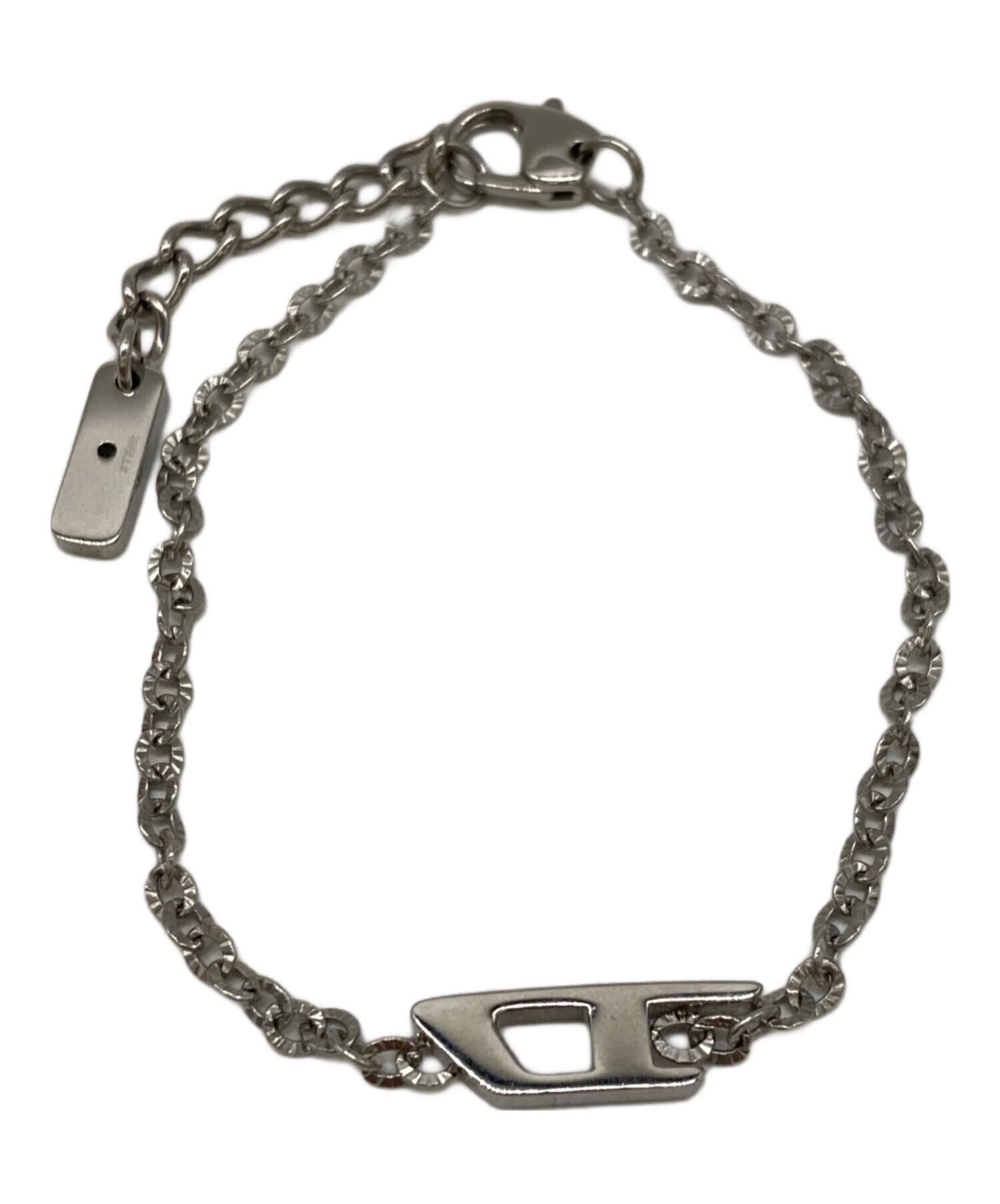中古・古着通販】DIESEL (ディーゼル) ロゴブレスレット レッド