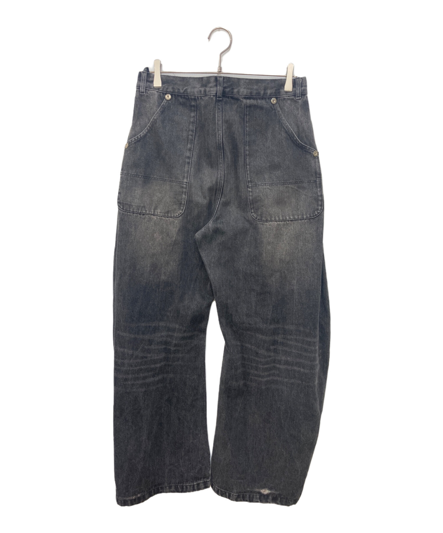 中古・古着通販】CONZ (コンズ) カーブデニムパンツ グレー サイズ 