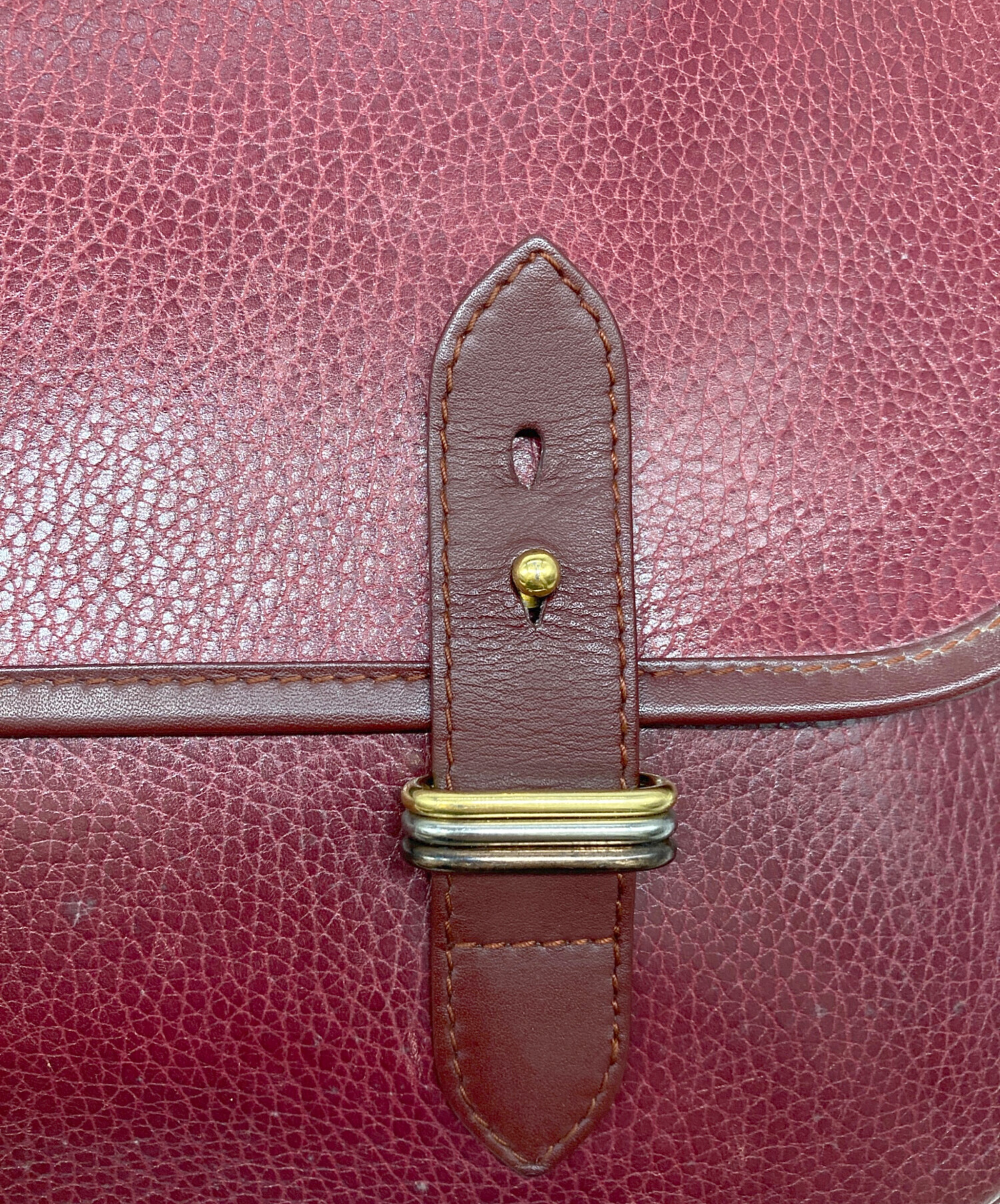中古・古着通販】Cartier (カルティエ) ビジネスバッグ ボルドー