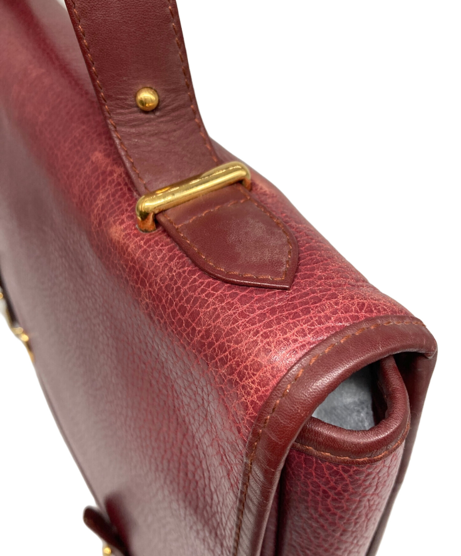 中古・古着通販】Cartier (カルティエ) ビジネスバッグ ボルドー