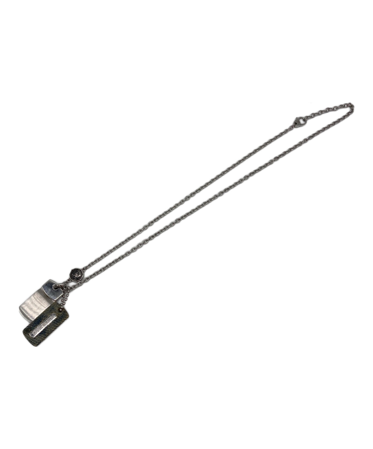中古・古着通販】DIESEL (ディーゼル) デニムドックタグネックレス
