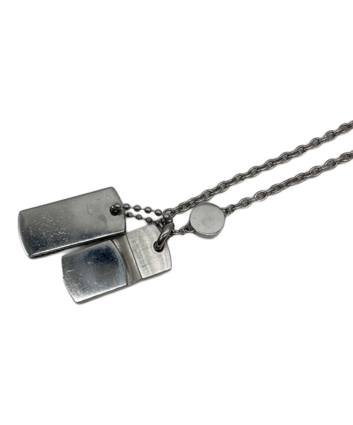 中古・古着通販】DIESEL (ディーゼル) デニムドックタグネックレス