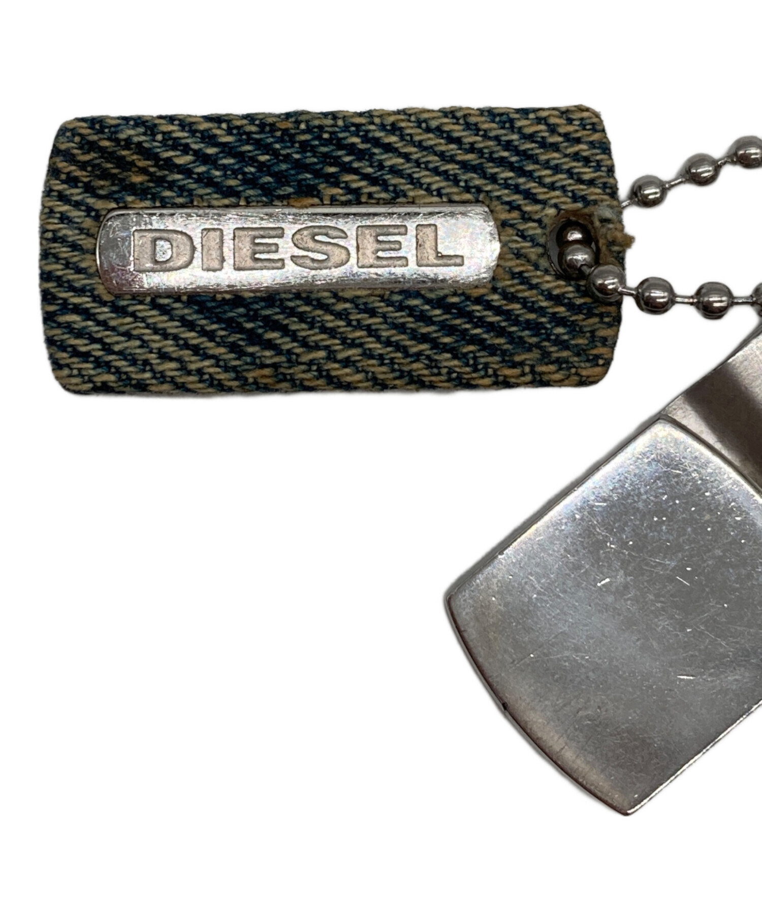 中古・古着通販】DIESEL (ディーゼル) デニムドックタグネックレス