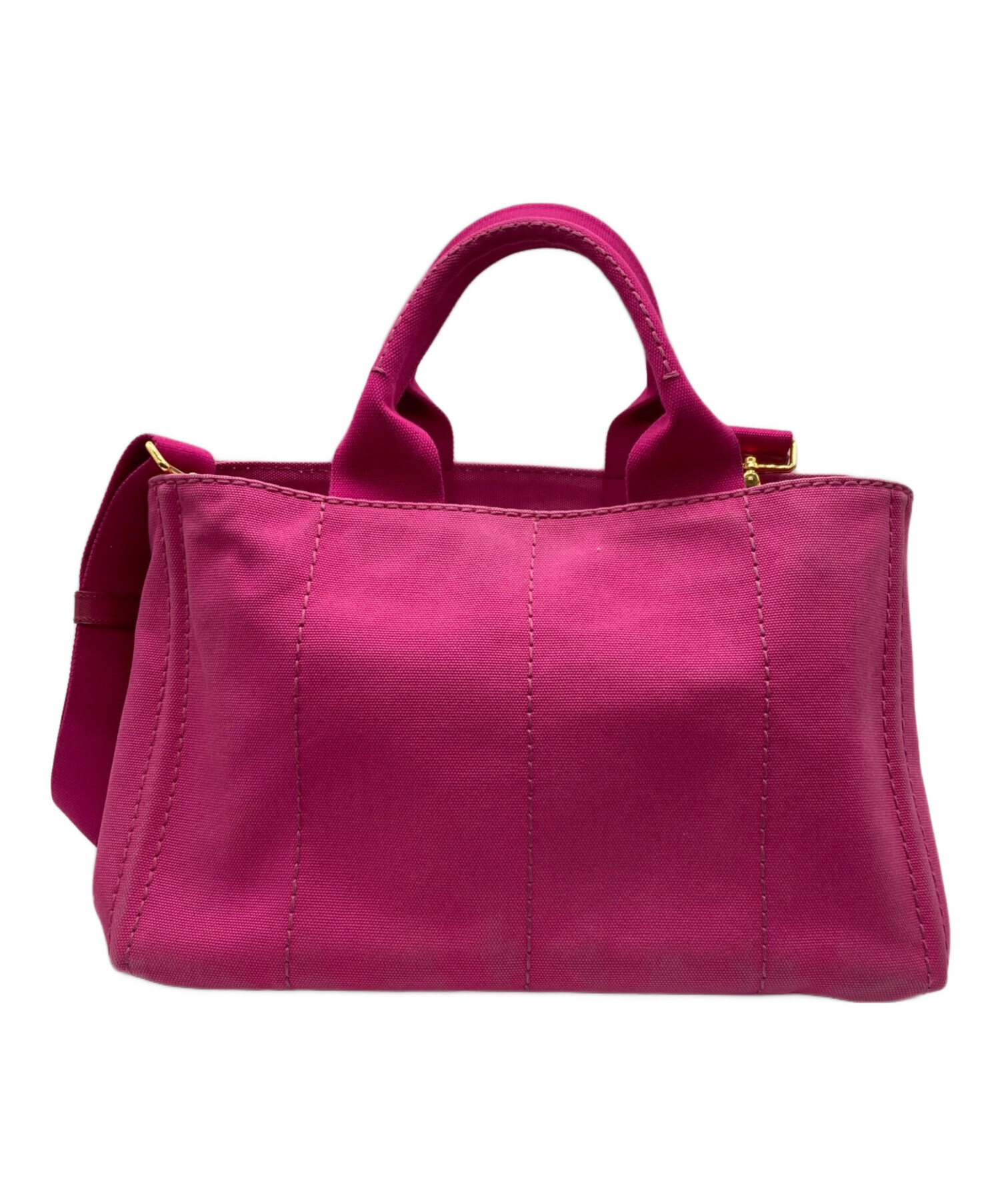 中古・古着通販】PRADA (プラダ) カナパMトートバッグ ショッキング