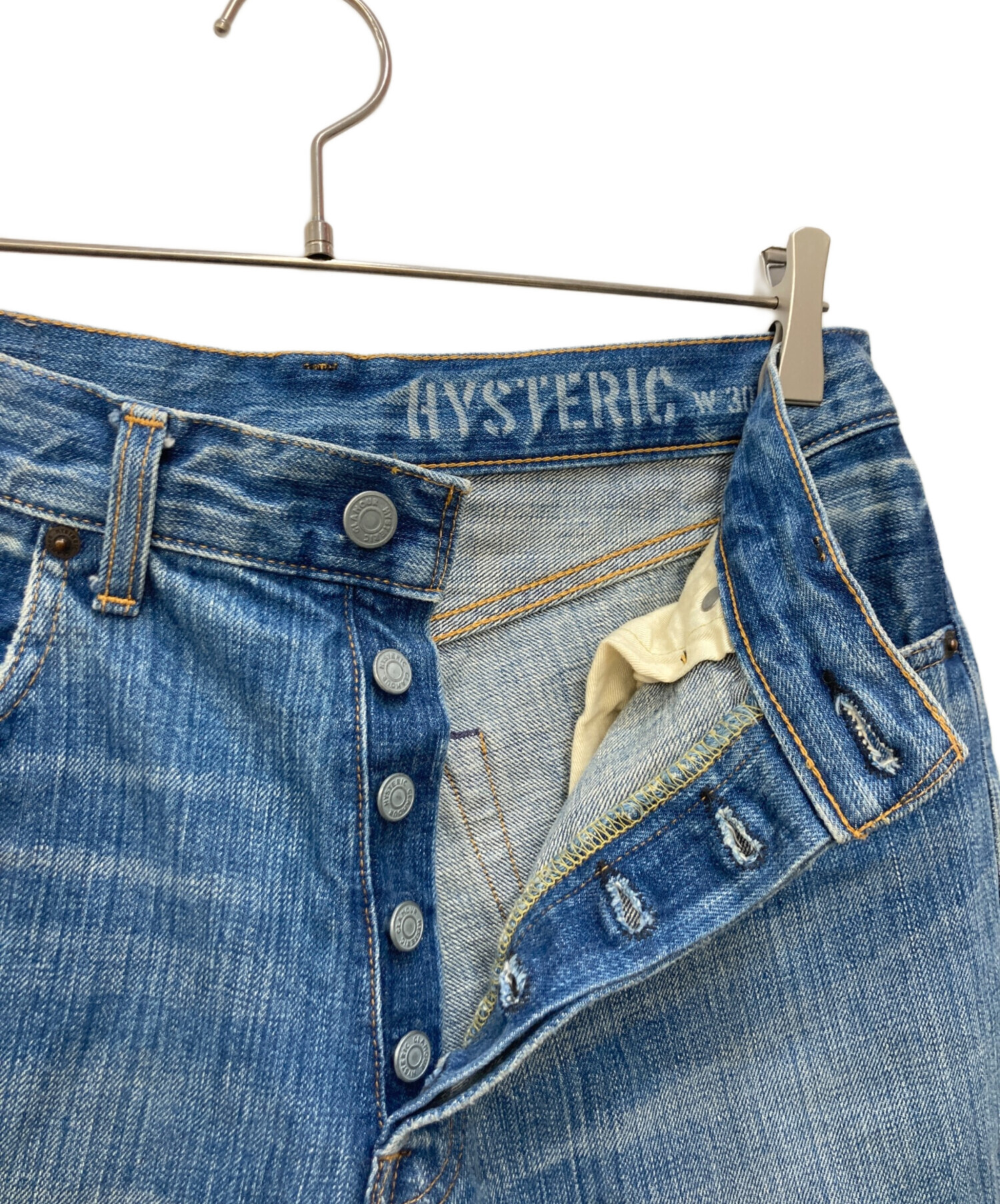 ヒステリックグラマー　HG スタッズデニム　W30 中古・古着通販】Hysteric Glamour (ヒステリックグラマー) 加工