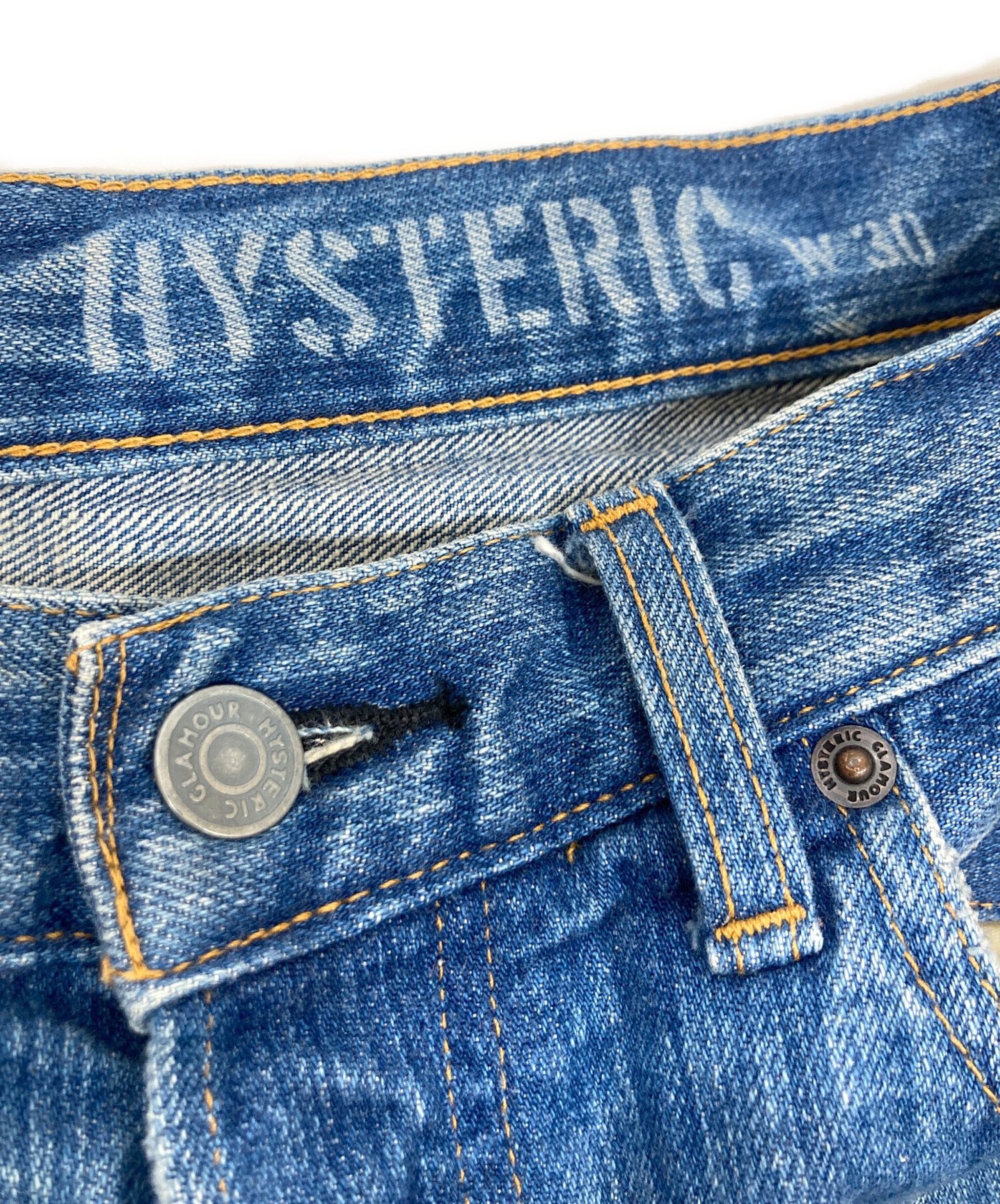 ヒステリックグラマー　HG スタッズデニム　W30 中古・古着通販】Hysteric Glamour (ヒステリックグラマー) 加工