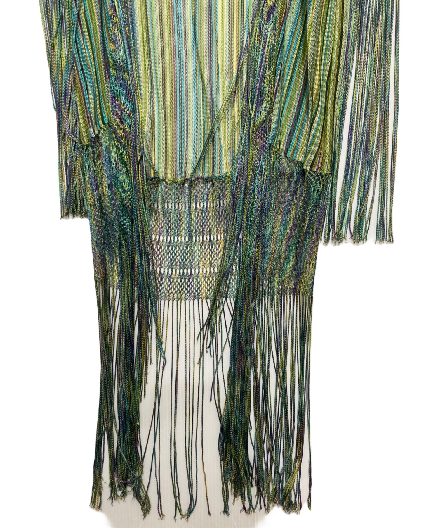 中古・古着通販】MISSONI (ミッソーニ) フリンジシアーロング