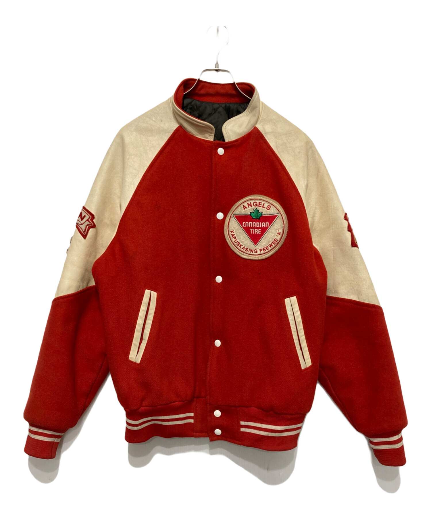 f*送様 値札付 未使用 STUSSY パフィー スタジャン 復刻 レッド ステ 中古・古着通販】steve smith (スティーブ・スミス) スタジャン レッド